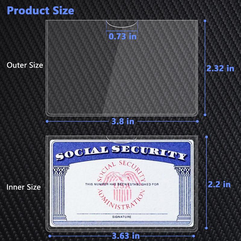 💥LAST DAY SALE 50% OFF💥Social Security Card Protector Sleeves -20 Pack