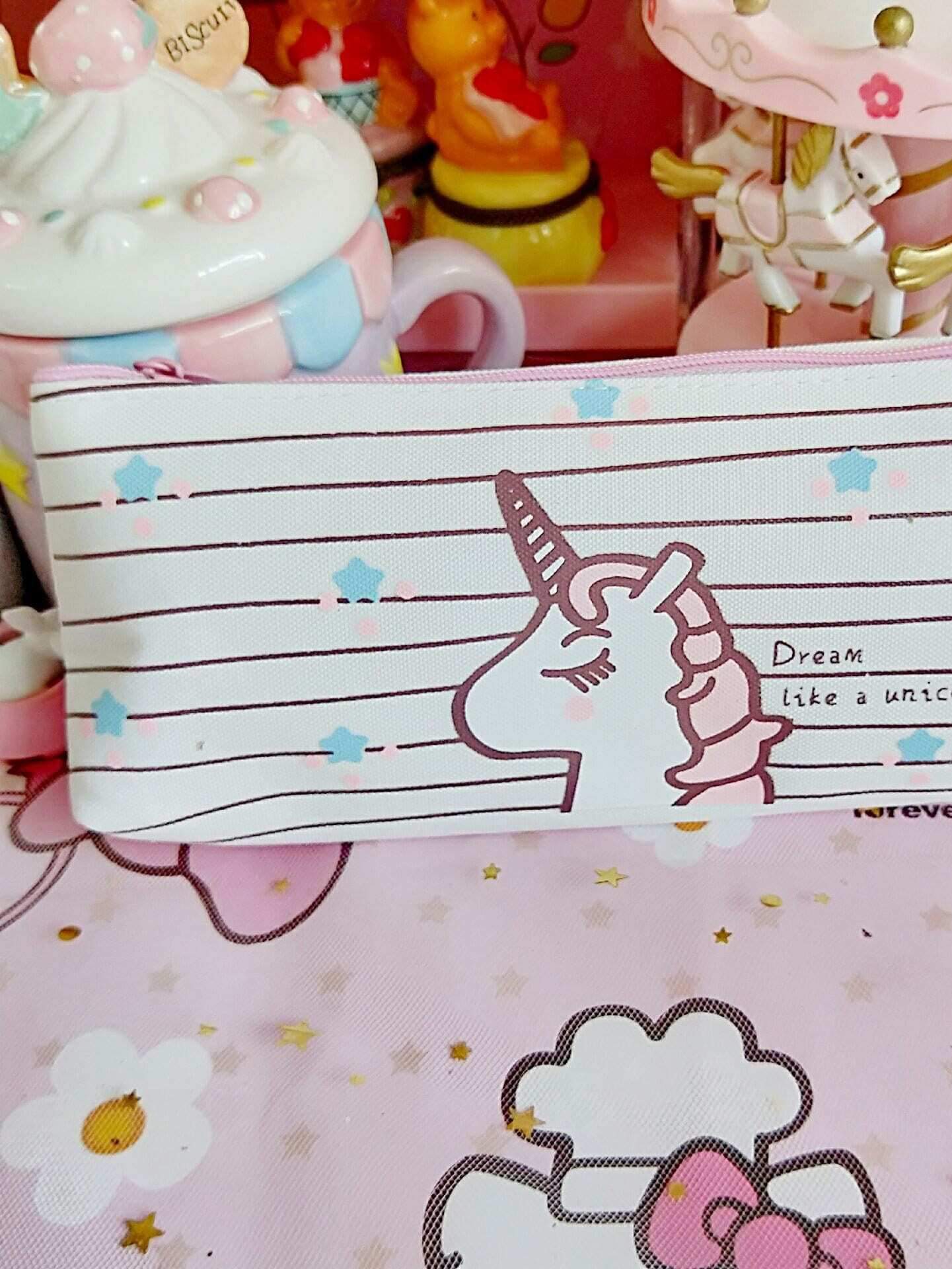 Unicorn Print Pencil Case
