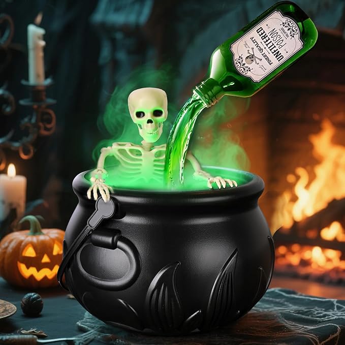 🎁TikTok Last Day Sale - 70% OFF✨Cauldron Halloween Decor (With Magic Floating Potion Bottles & Diffuser)