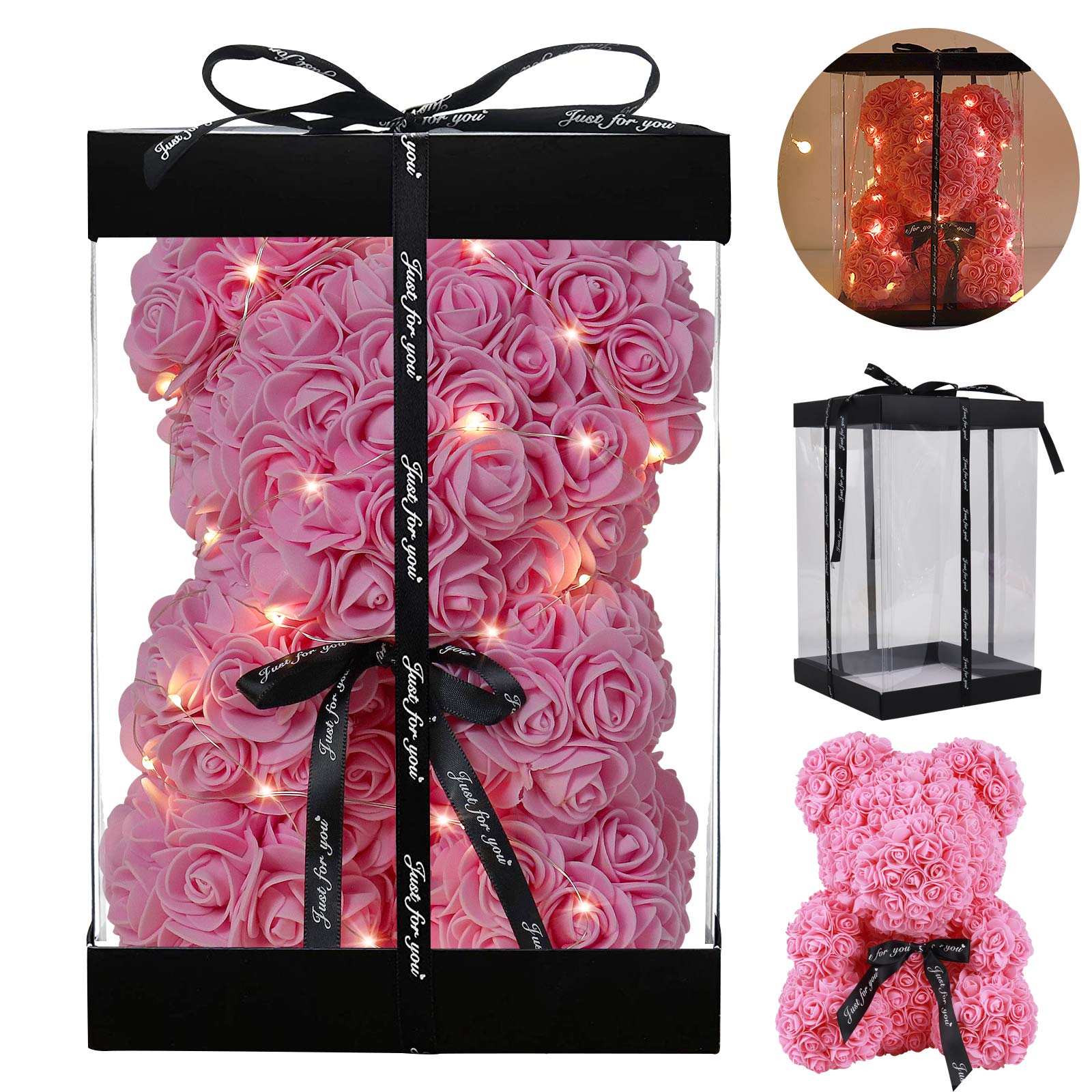 🎁CHRISTMAS SALE - 49% OFF🌹Over 250+ Flower Never Wither Rose Bear-Buy 2 Free Shipping