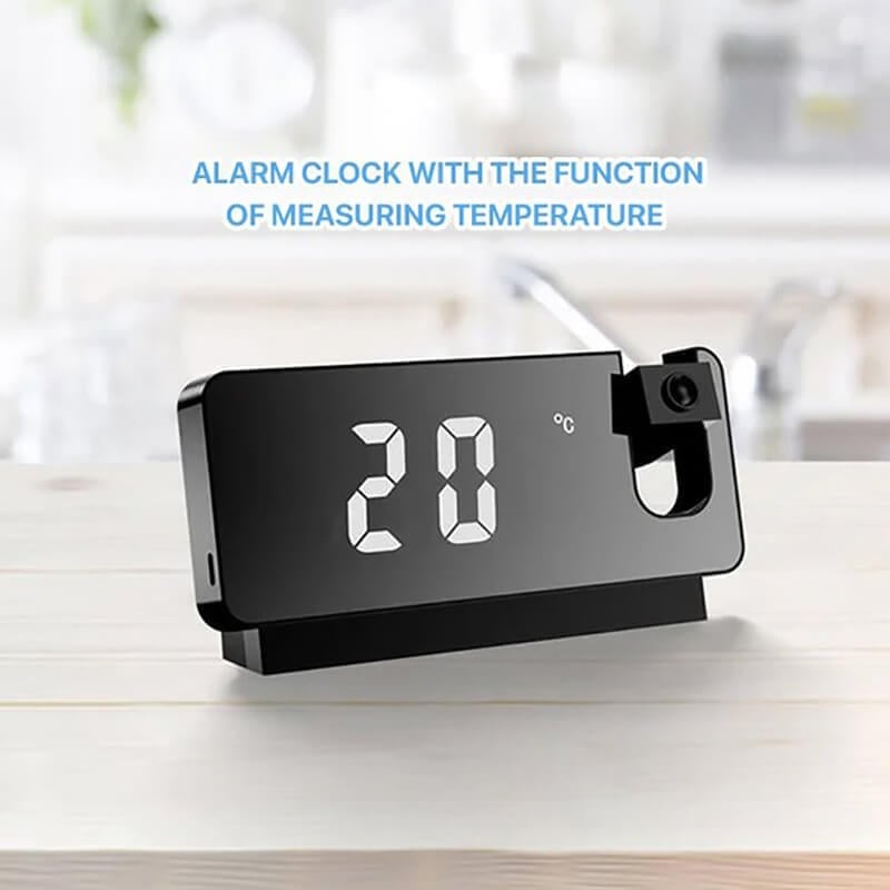 (🔥HOT SALE TODAY - 49% OFF) Mirror Projection Alarm Clock - Buy 2 Get Extra 10% OFF & Free Shipping