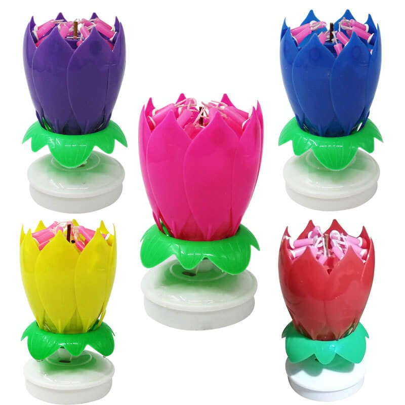 🎂Magical Flower Musical Birthday Candle 💖BUY 1 GET 1 FREE