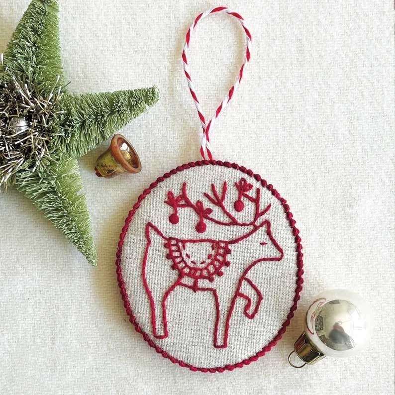 Last 24 Hours 49% OFF-Jolly and Bright Hand Embroidery Christmas Ornaments kit