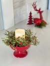 🍁Fall Harvest Sale: 60% OFF! Farmhouse Christmas Candle Ring,Christmas Decoration For Candle