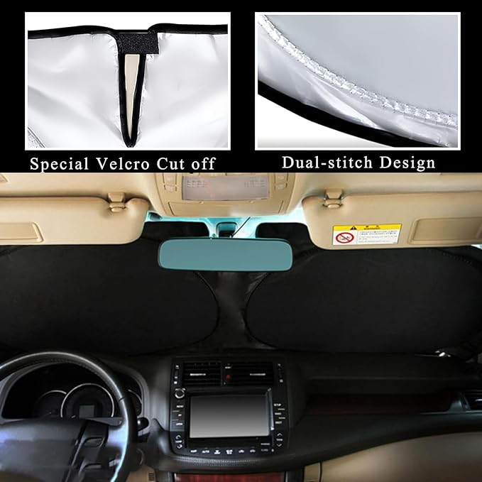 🔥Last Day Sale - 50% OFF🎁 Portable foldable car windshield shade