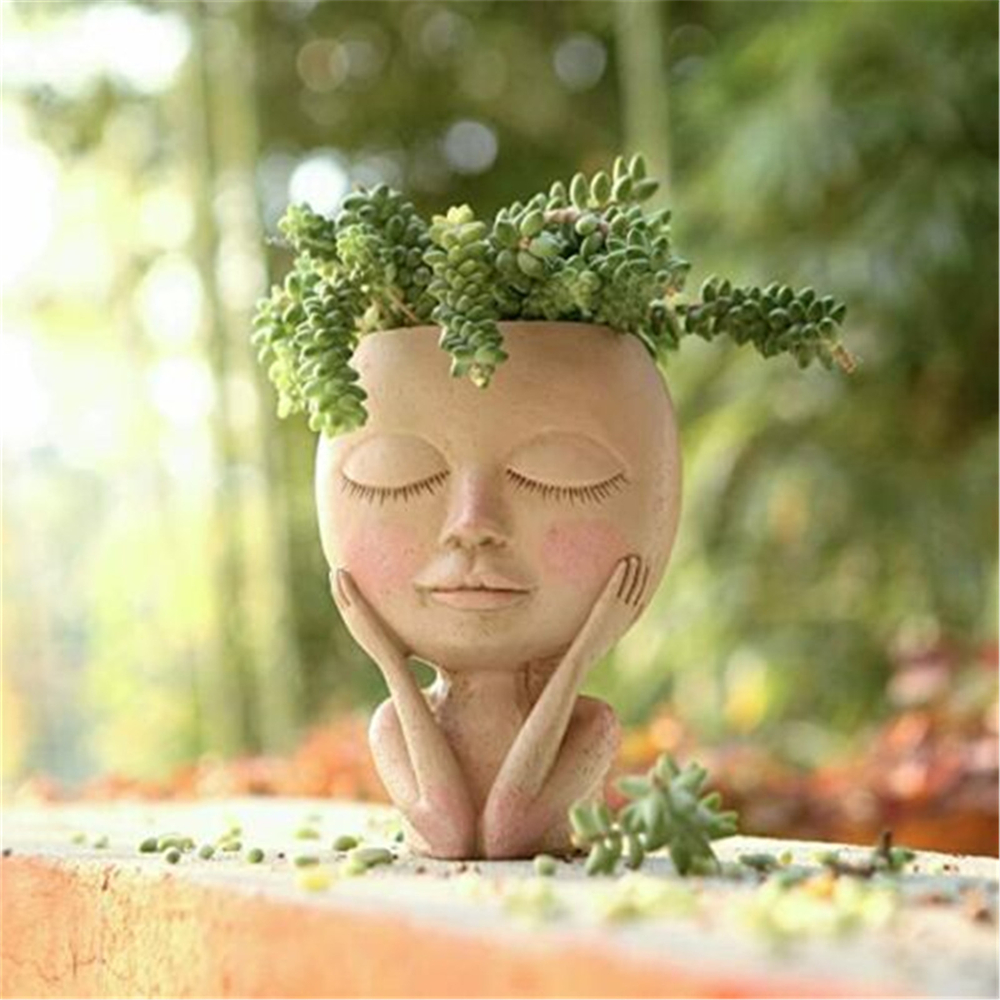 Nordic Doll Face Flower Pot