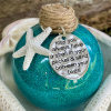 Glass May You Always Have A Shell In Your Pocket Beach Glittered Ornament