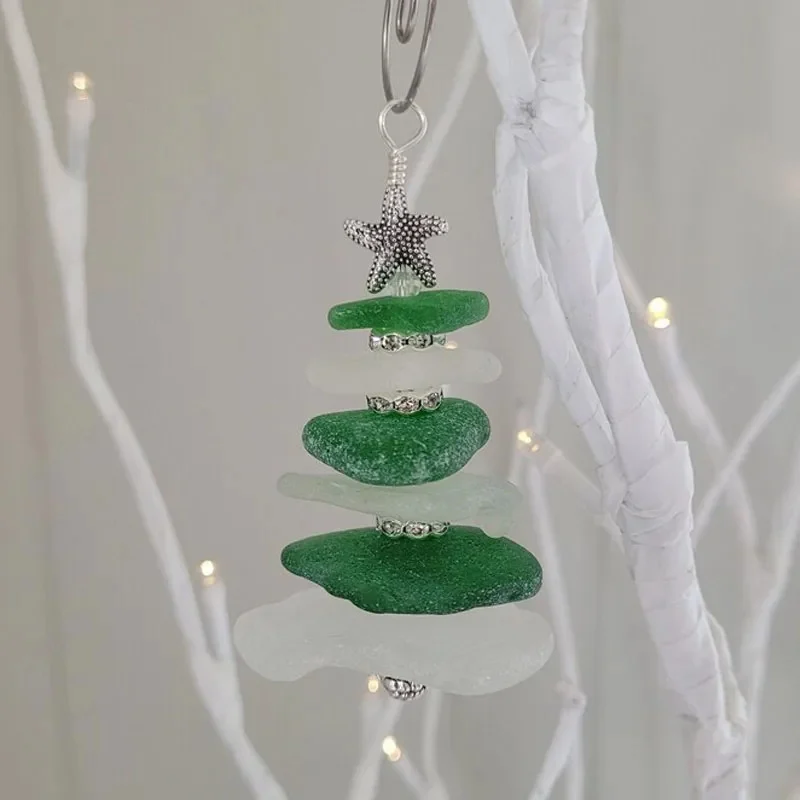 🔥Clearance Sale - 50% OFF 🎄2023 Sea Glass Christmas Tree Ornament