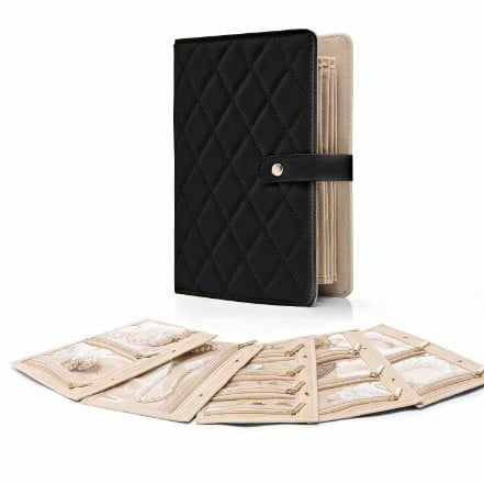 🔥Limited Time 50% OFF- Luxury Leather Portable Jewelry Storage Book🎄