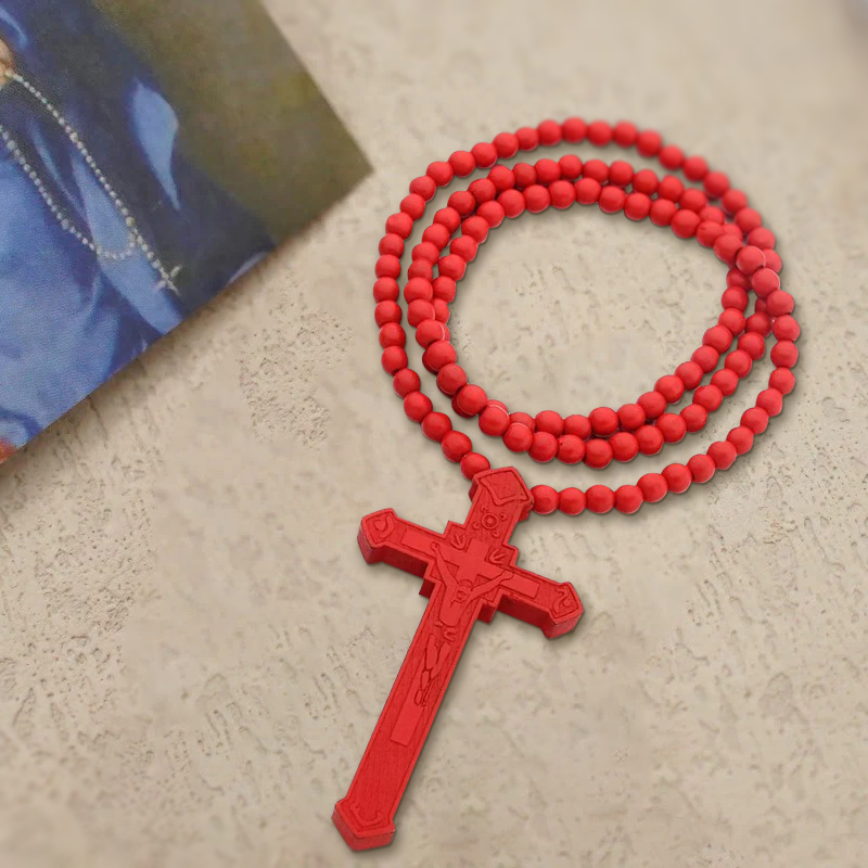 ✝️100% Handmade Jesus Cross Wooden Necklace(𝐉𝐚𝐜𝐤 𝐌𝐢𝐥𝐥𝐞𝐫 𝐇𝐚𝐧𝐝𝐦𝐚𝐝𝐞®)