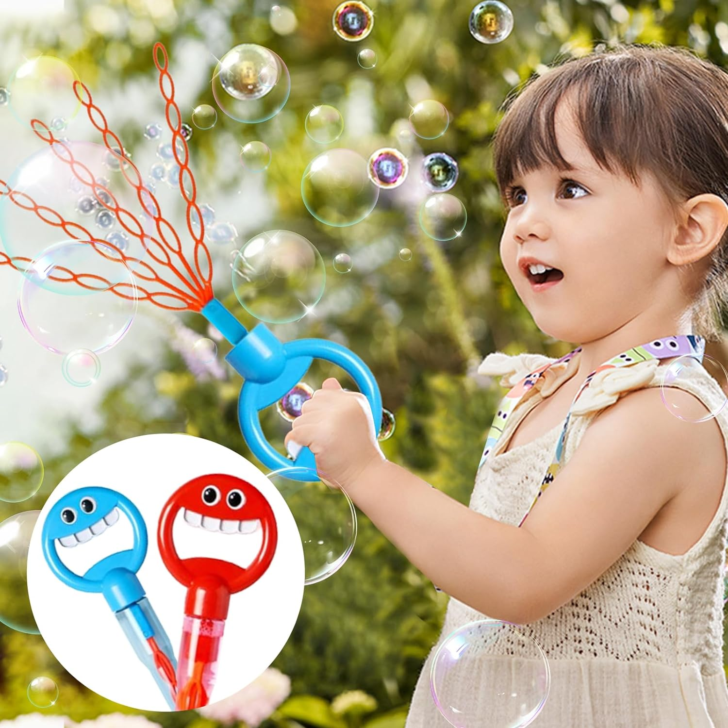 🔥Last Day Promo 50% OFF🎉 32 Hole Smiling Face Bubble Wand (BUY 2 GET 1 FREE)