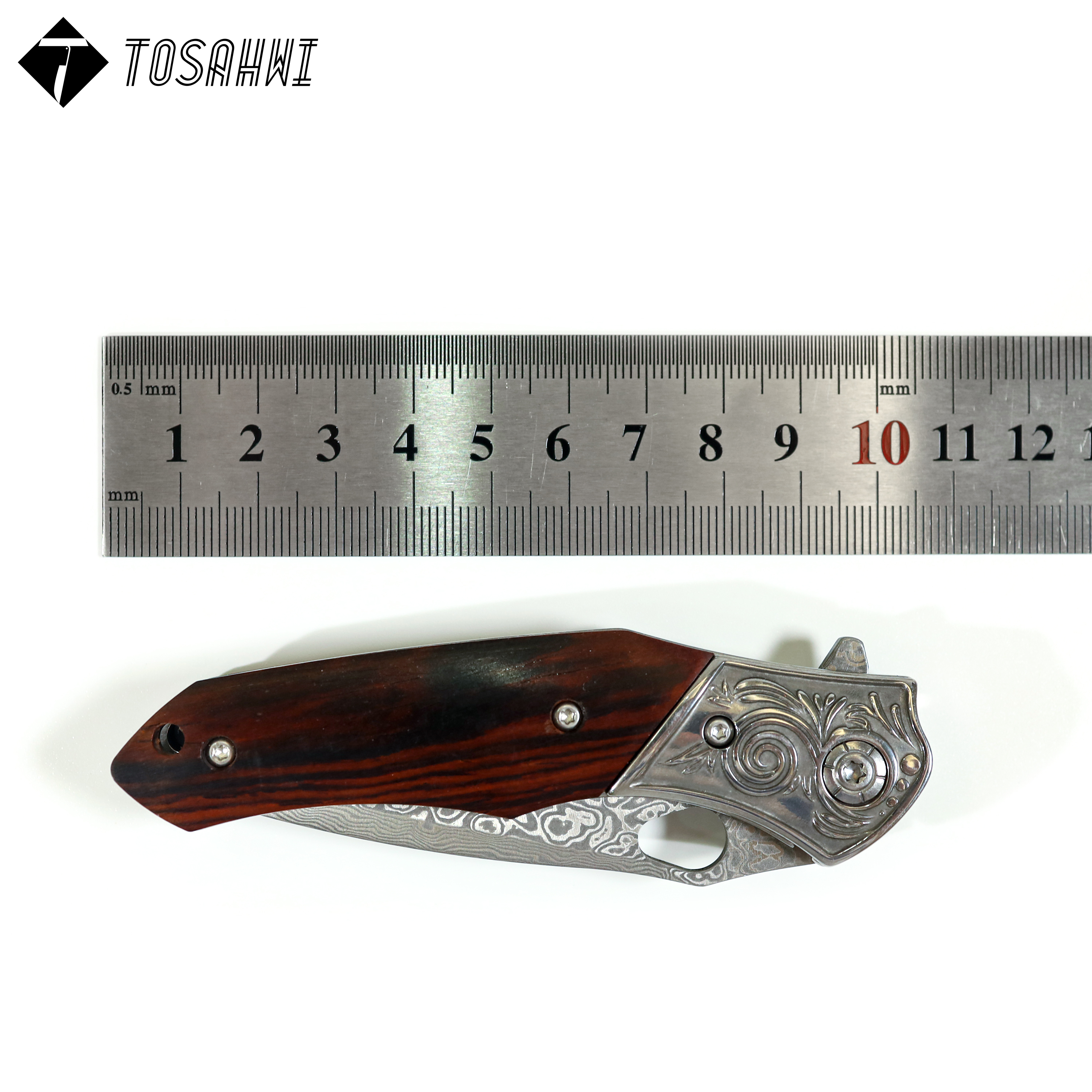 TOSAHWI HANDMADE Sandalwood Handle Folding Blades-69551