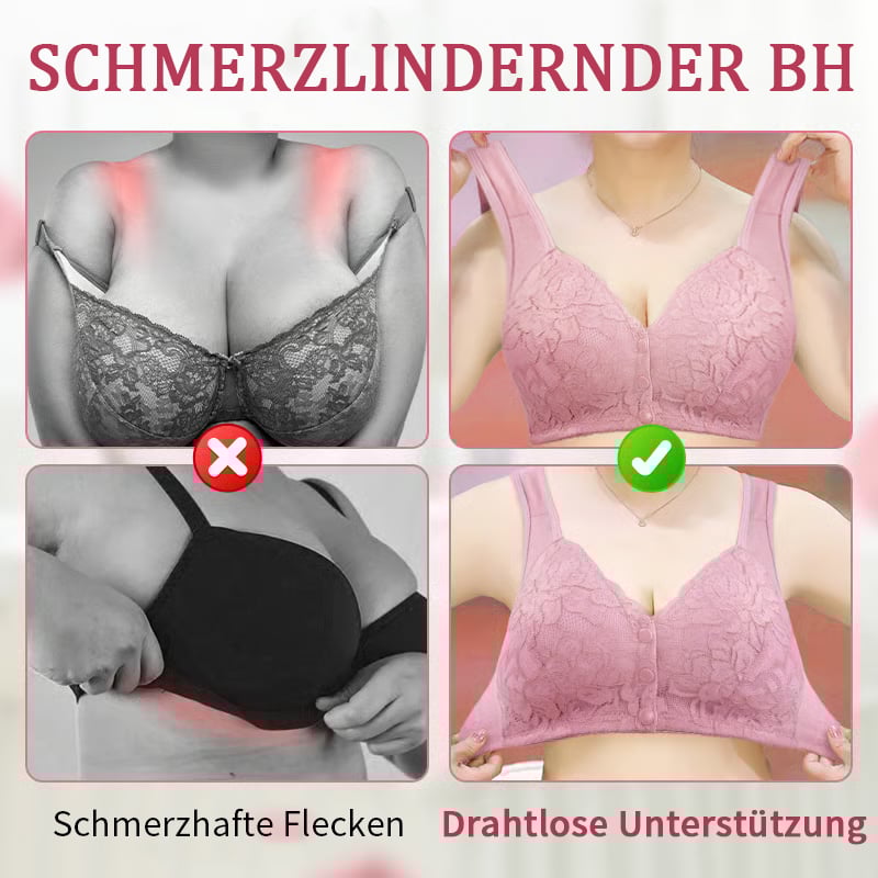 🔥Letzter Tag Kaufe 1 und erhalte 3 Packungen⭐️Bügelloser BH mit Spitzenverschluss vorne