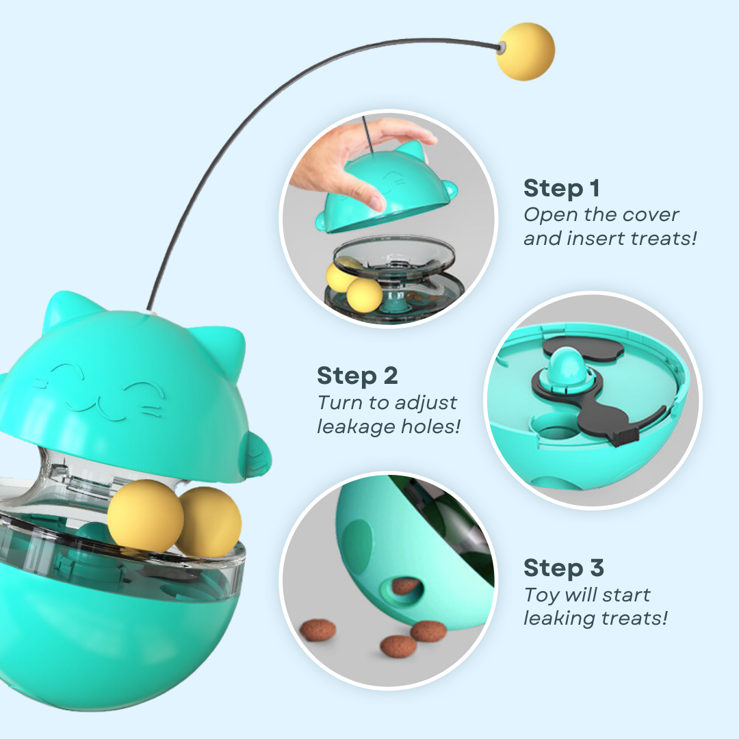 🔥Last Day 50% off😎3-in-1 Wobbler Toy🐾