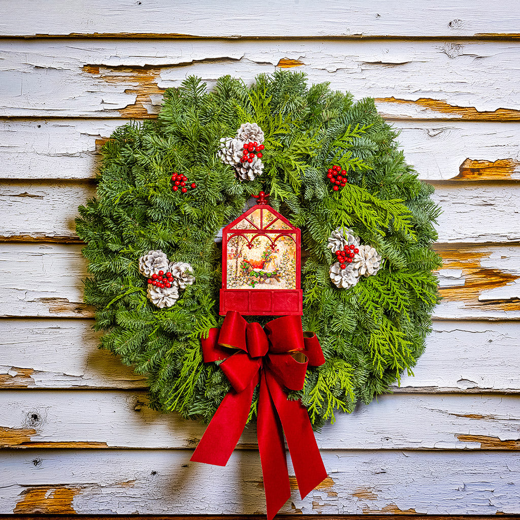 💥Christmas Sale 49% OFF - 2024 Christmas Wreath with Red Hanger