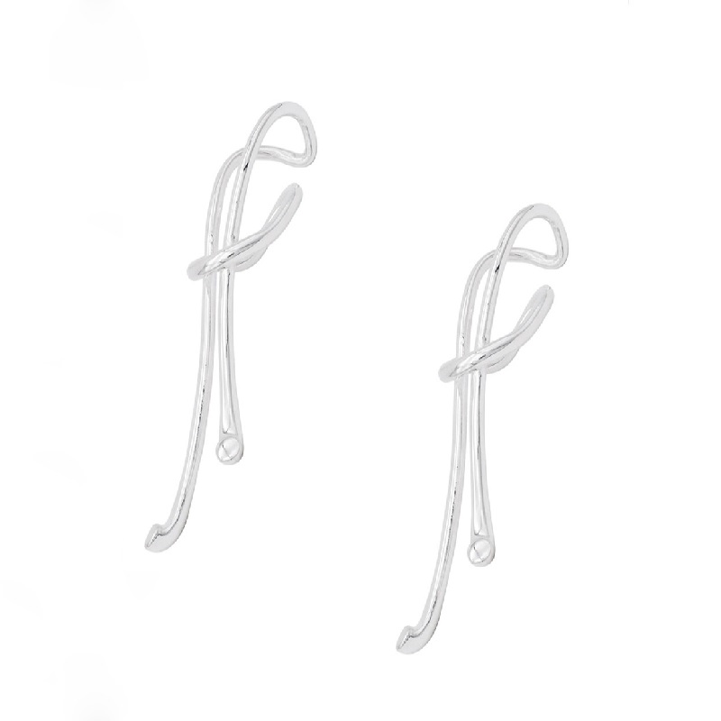 INS Style Simple And Innovative Design Knotted Earrings Fashion Trend Neutral Earrings