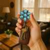 🔥Last Day Promotion 70% OFF🌼Turquoise Flower Clip Keychain⚡Buy 2 Get 1 Free