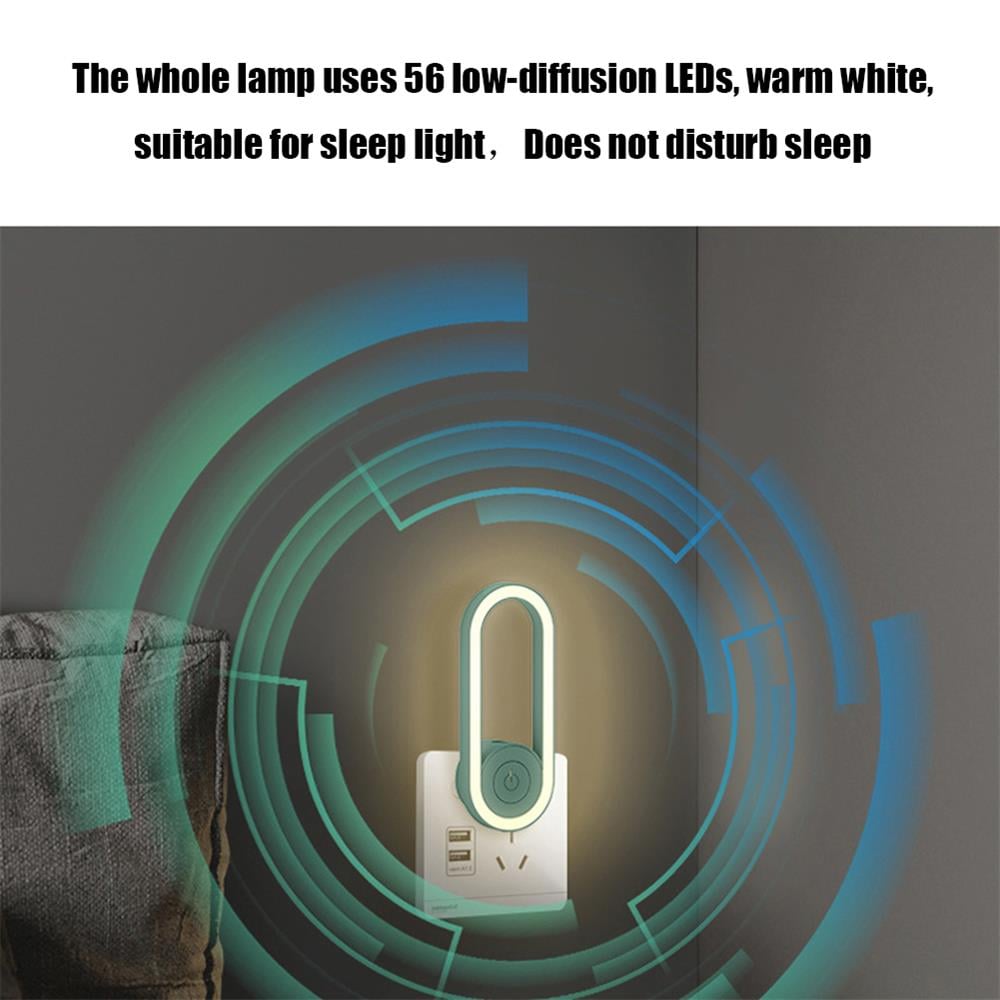 2023 Latest Frequency Conversion Ultrasonic Mosquito Killer with LED Sleeping Light