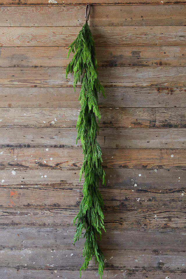 ✨Natural Christmas Greenery ✨- Real Touch Norfolk Pine Garland