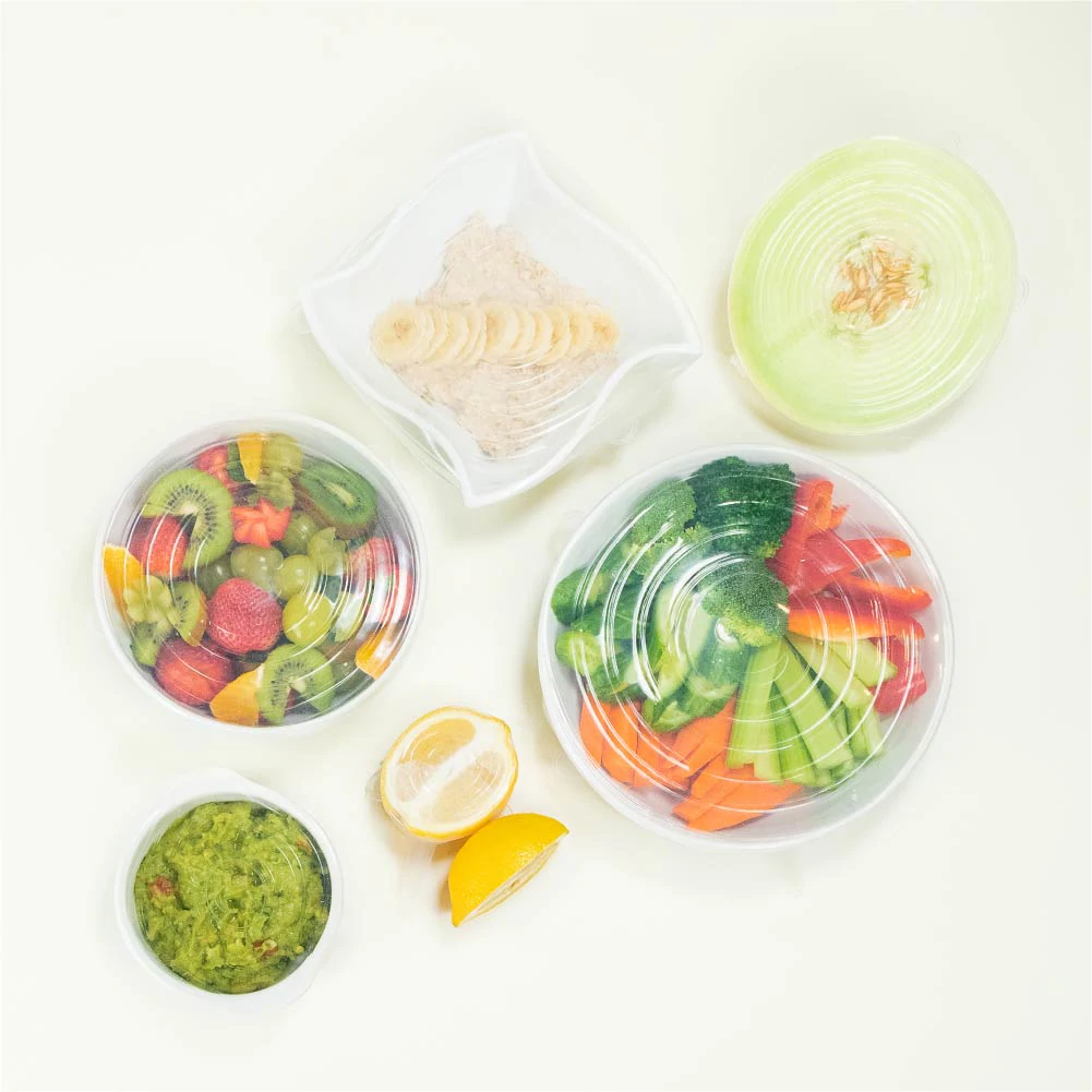 (Summer Flash Sale- 48% OFF) Reusable Silicone Lids (6pcs/set)