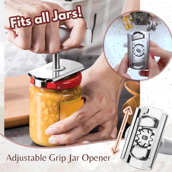 (🔥Last Day Promotion- SAVE 48% OFF) Adjustable Grip Jar Opener (BUY 2 GET 1 FREE NOW)