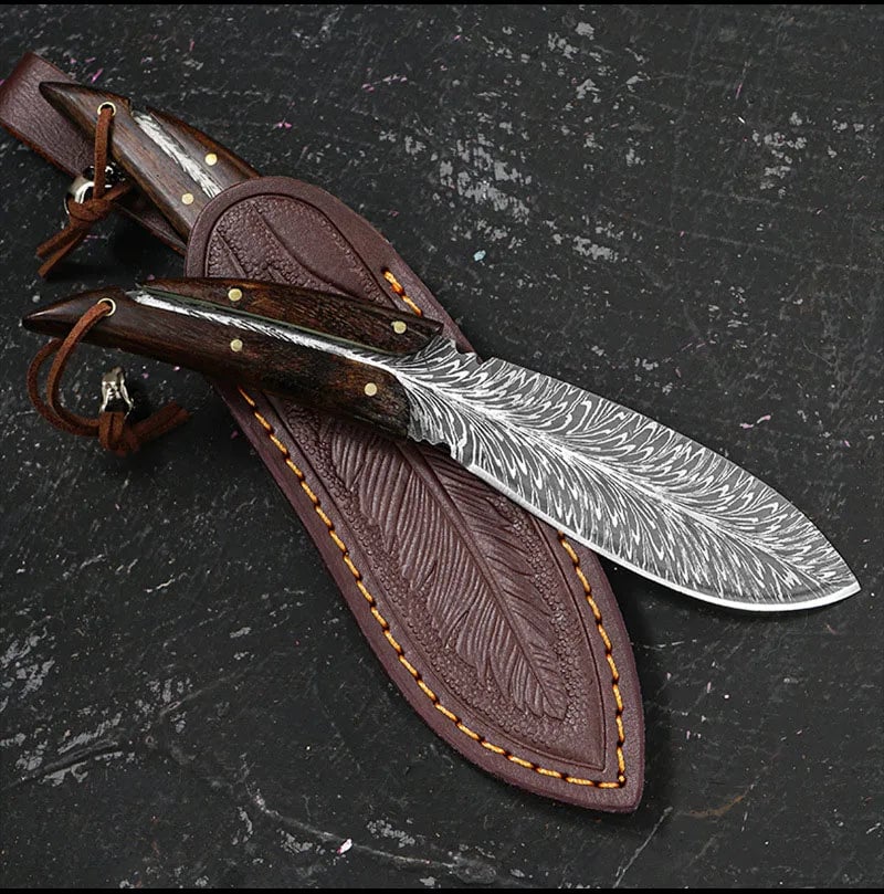 Hand-Forged Artisan Knife + Free Sheath