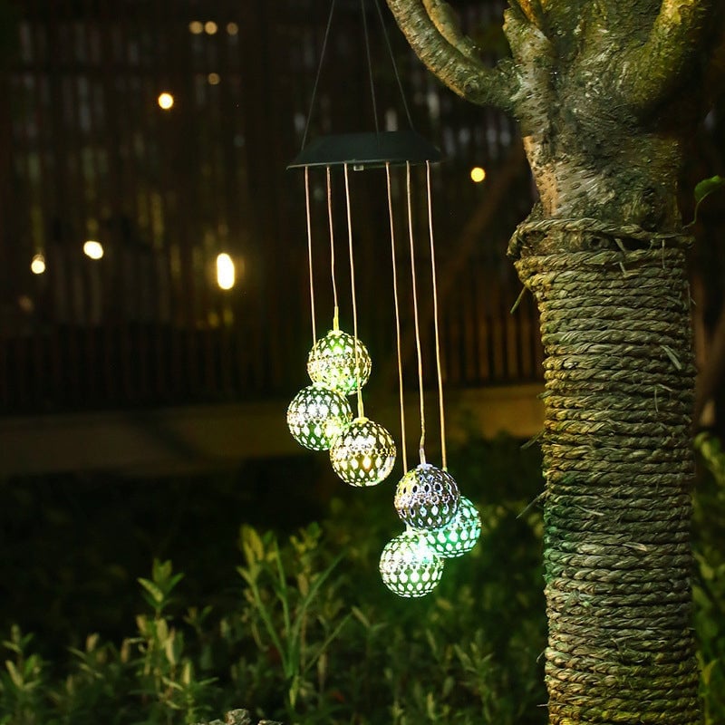 🔥Last Day Promotion 60% OFF🔥Solar Metal Orb Wind Chime⚡BUY 2 FREE SHIPPING