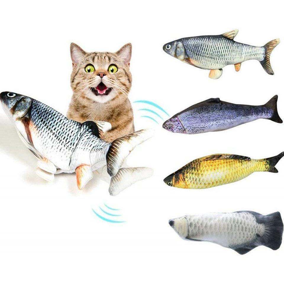 🔥LAST DAY 49% OFF🏠Self Moving Fish Cat Toy🔥Buy 2 Get Extra 8% OFF