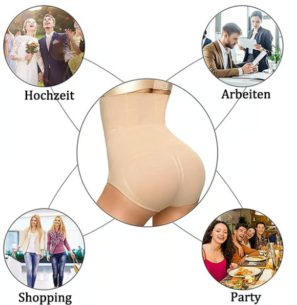 🔥Letzter Tag Kaufe 1, erhalte 1 gratis (JE NUR 7,99 €)🔥Shapewear-Höschen mit hoher Taille und Bauchkontrolle
