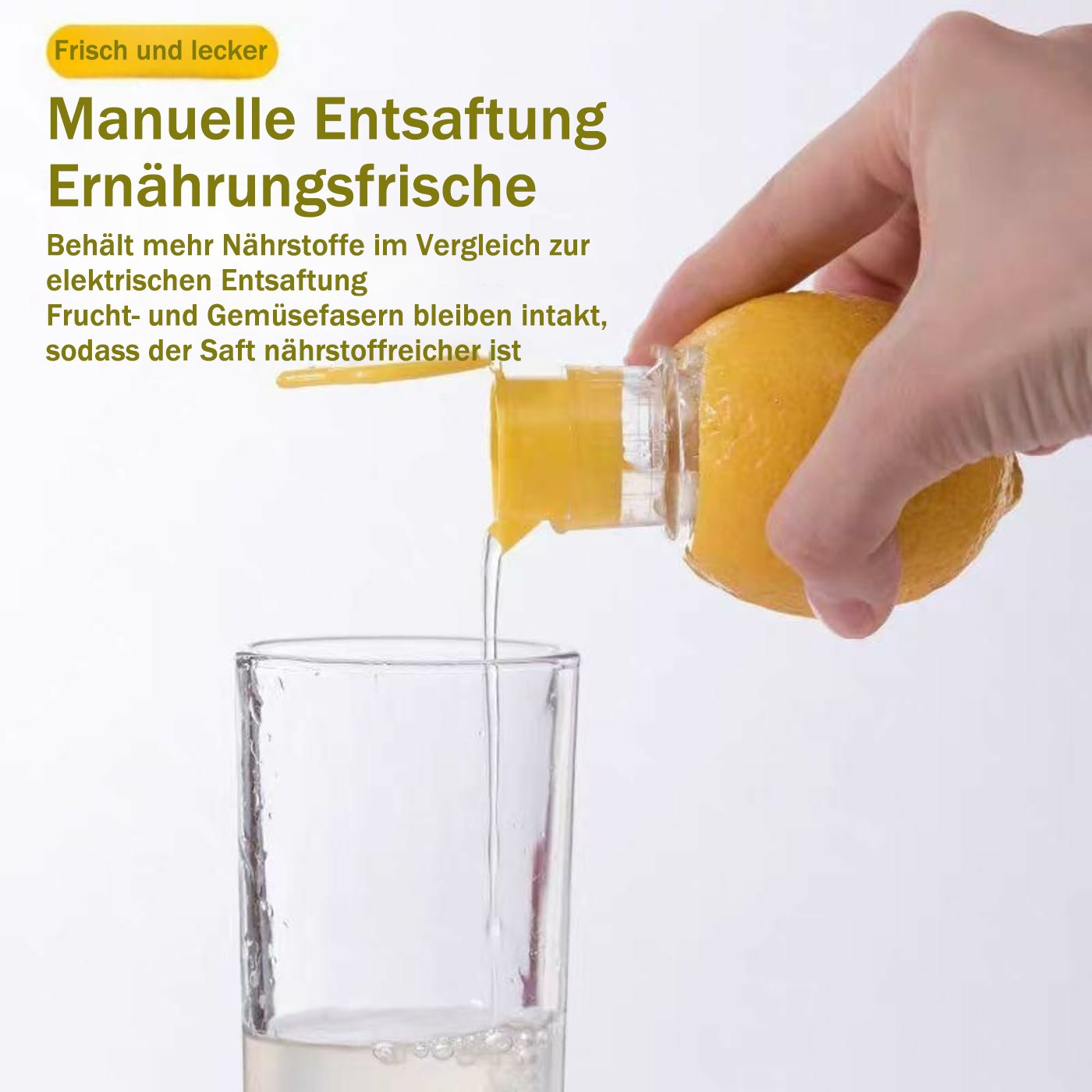 🍋2025 Neue Zitronenpresse mit Schraubverschluss ✨