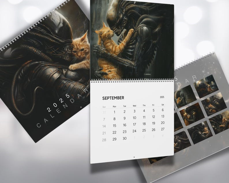 🔥Last Day Promotion 70% OFF🔥2025 Calendar Science Fiction Movie X Cat⚡️Buy 2 Free Shipping