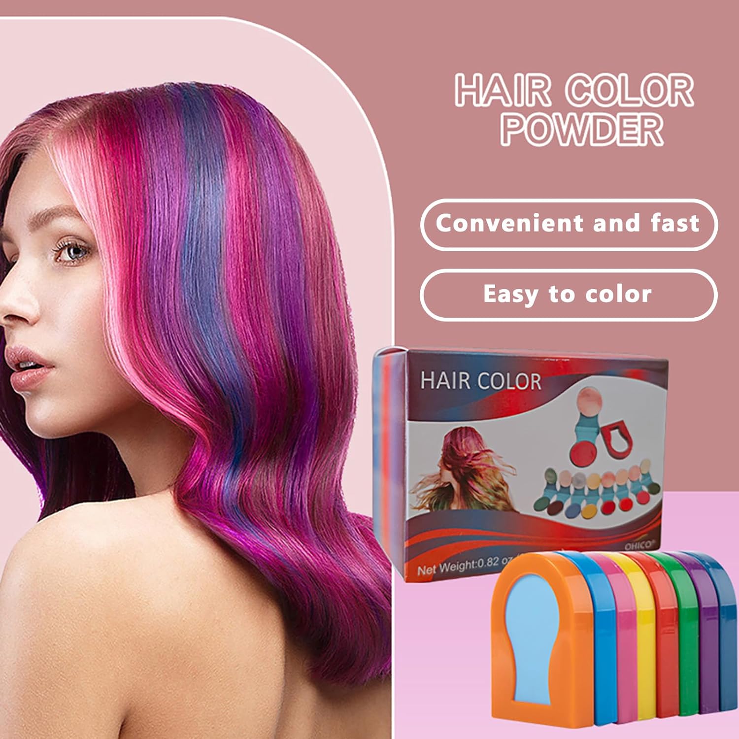 🔥4th of July Sale 50% OFF - Washable Disposable Hair Color Powder