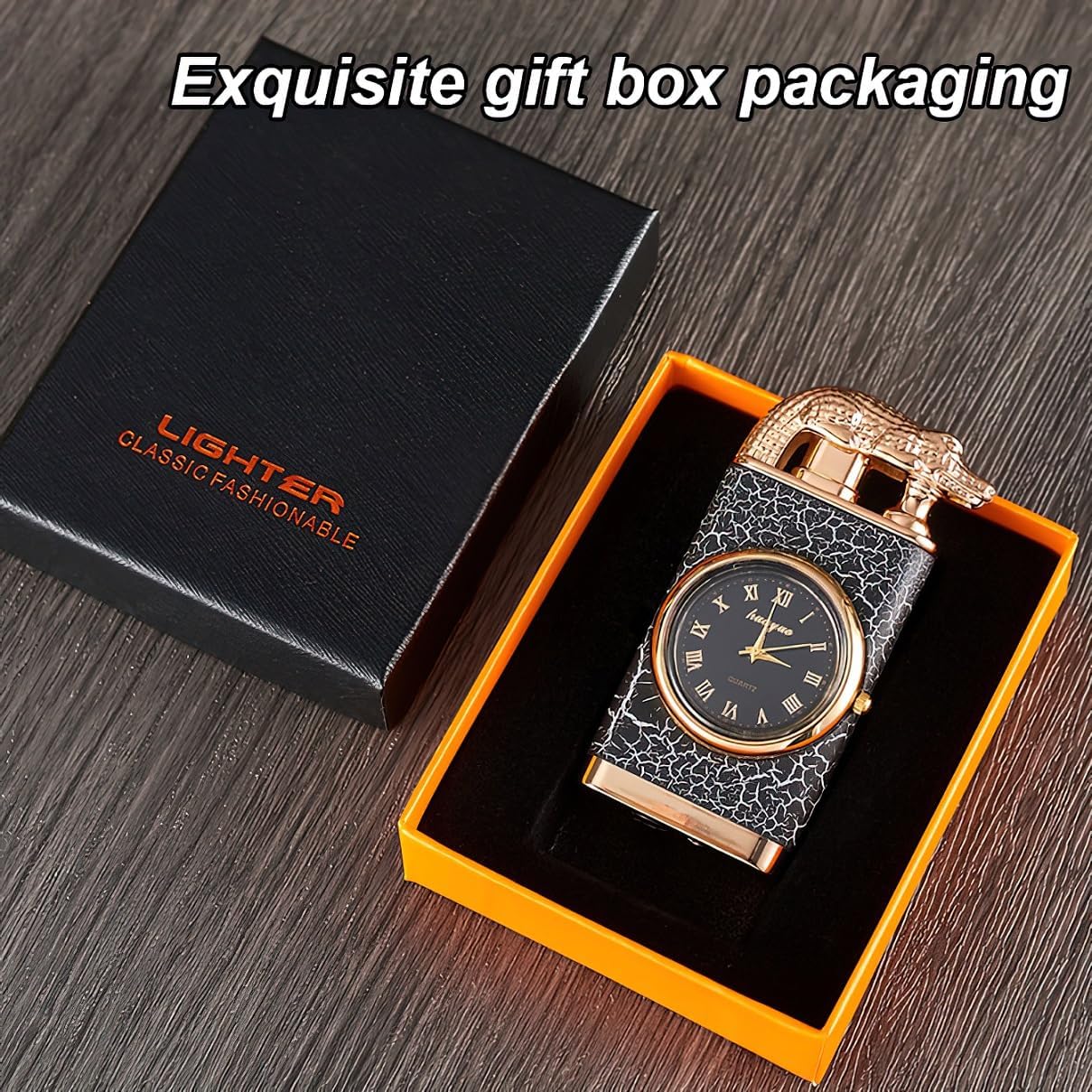 Crocodile Sapphire Dial Windproof Lighter - Buy 3 Get Extra 15% Off & Free Shipping