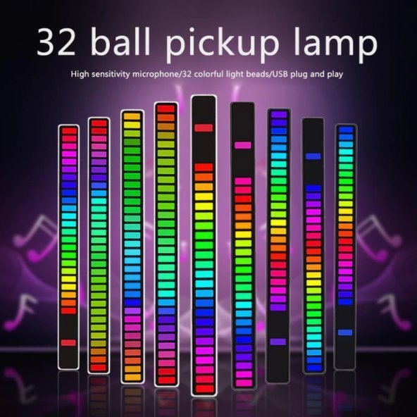 Last Day Promotion 48% OFF - Wireless Sound Activated RGB Light Bar(4PCS Free Shipping)