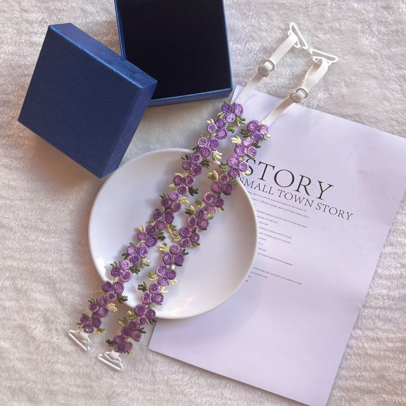 🎁TikTok Last Day Sale - 70% OFF🎉Handcrafted Floral Bra Straps