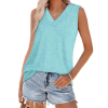 🔥Letzter Tag 70% Rabatt ✨Damen ärmellos V-ausschnitt Abnehmen lockere Passform Casual Tank Top T-Shirt