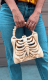 Skeleton Bone Bag - Gothic - Halloween bone purse spooky ribcage bag