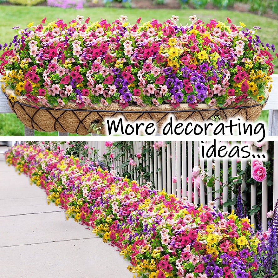 💥Upgraded high-grade material 🌱UV Resistant Lifelike Artificial Flowers