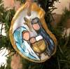 🎅2024 Christmas Gift--💙Handmade Oyster Shell Nativity Ornament