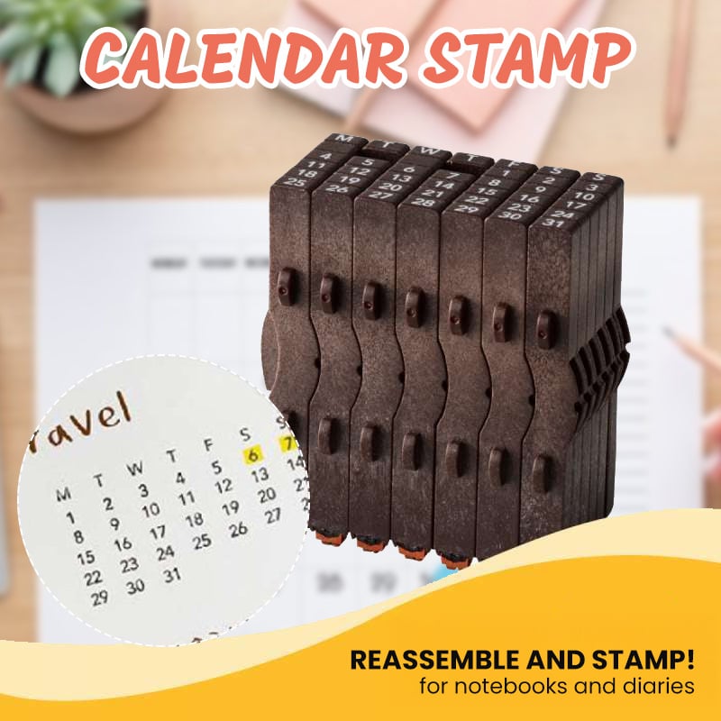 🔥Last Day Promotion 50% OFF🔥TimeBlocks Connected Calendar Stamp – A Timeless Desk Essential