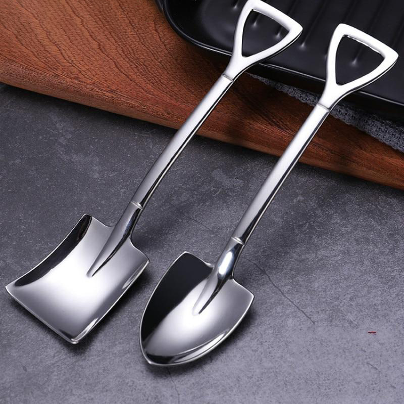 Stainless Steel Shovel Spoon, Fork For Free Gift (1 SET/3 PCS)