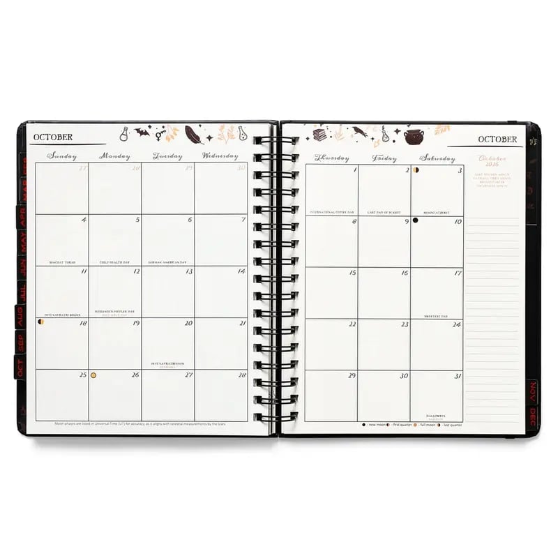 🔥Last Day 50% OFF - 📚Waiting for the Night 2026 Weekly Planner🧹HARDCOVER BOOK