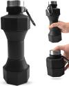 Large -capacity Dumbbell Collapsible Water Bottle