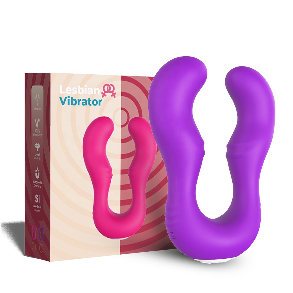 SHEMESIX - Couple Rechargeable Silicone Vibrator Lesbian Sex Toy