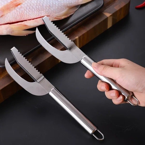 🎅EARLY XMAS SALE 48% OFF🎁- Fish Scale Knife Cut/Scrape/Dig 3-in-1 - BUY 2 GET 1 FREE(3 PCS)
