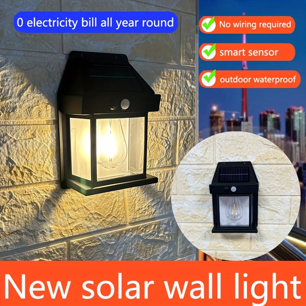 ⚡Last Day 70% OFF - 2023 New Outdoor Solar Power Lamp