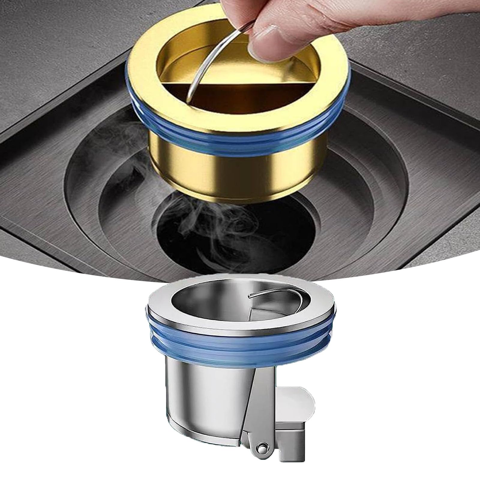 (🔥Last Day Promotion - 50% OFF)  Downspout Universal Brass Floor Drain Core Anti-Odor Deodorizer, Buy 3 Get 15% OFF & FREE SHIPPING