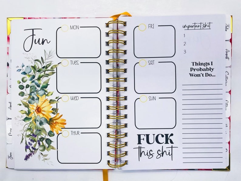 🎄🎅Christmas Presale - 49% OFF🎄-My Fucking Planner Sweary Planner