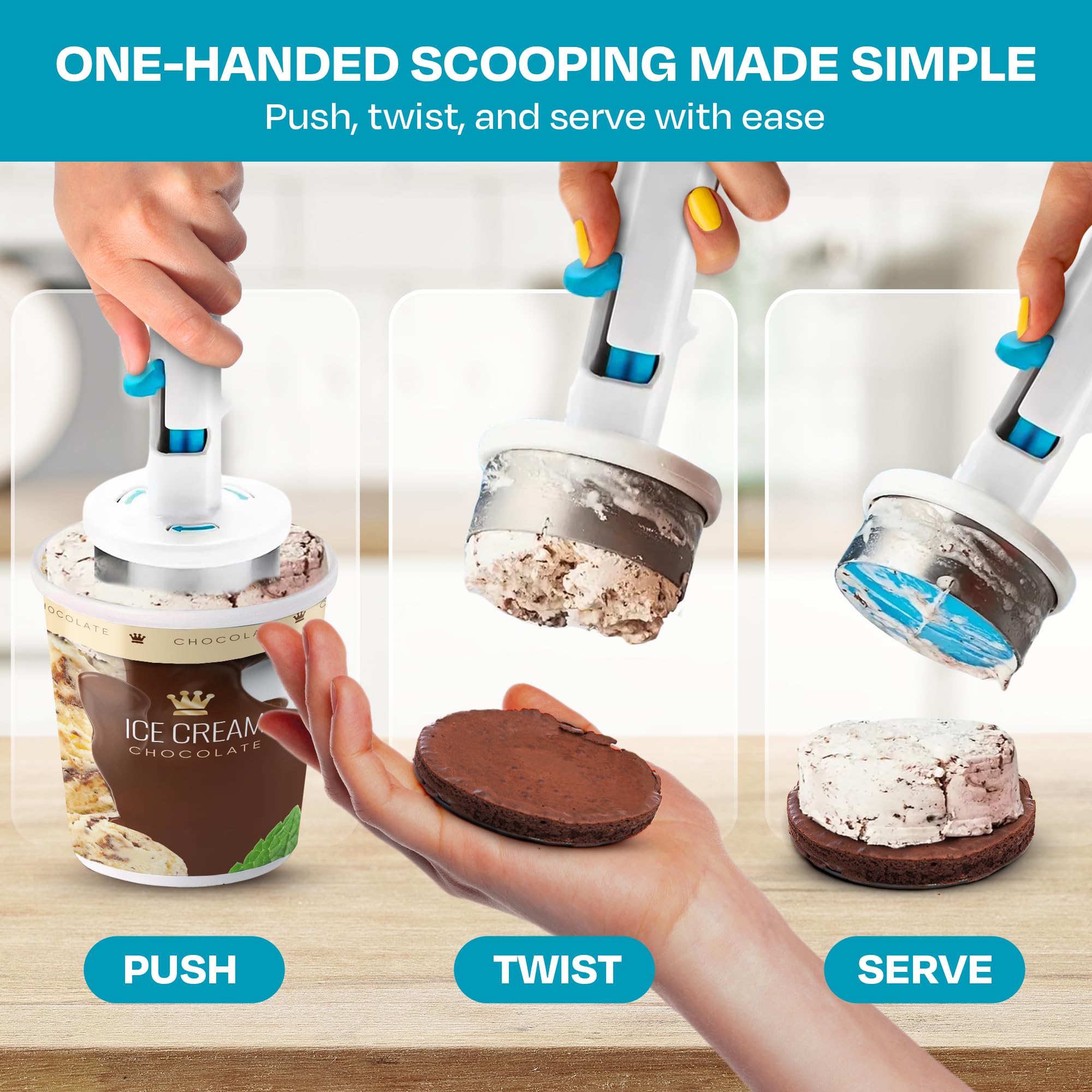 🔥Last Day Promotion 70% OFF🔥Ice Cream Cookie Scoop⚡BUY 3 GET 1 FREE