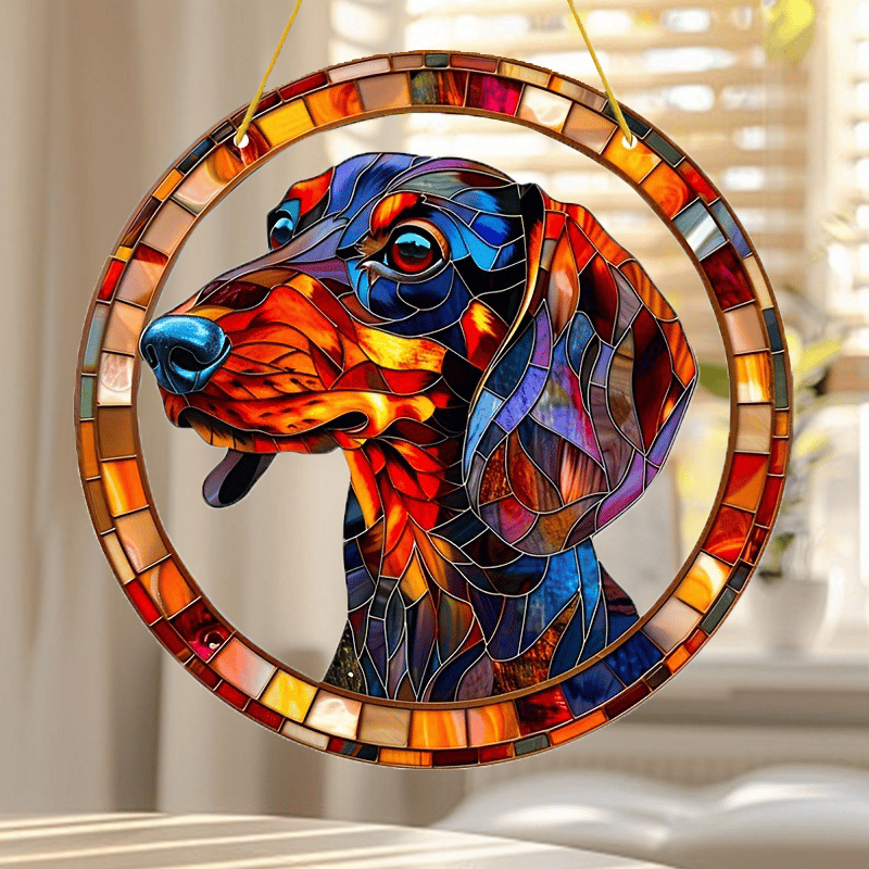 🐶🌈Dachshund Suncatcher